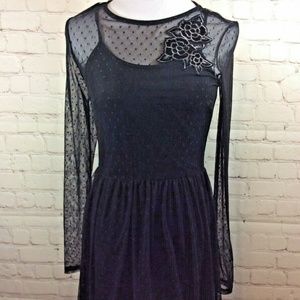 Love Fire Black Womens Dress Size Small